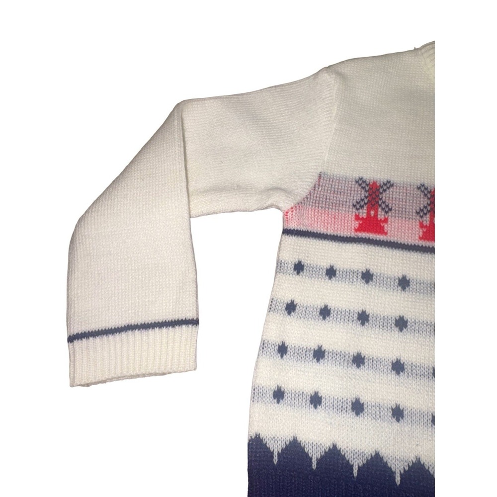 Vintage 1970's Lyttle Angel Originals Windmill Sweater Cottage Core 3-6M Boy - Picture 5 of 13
